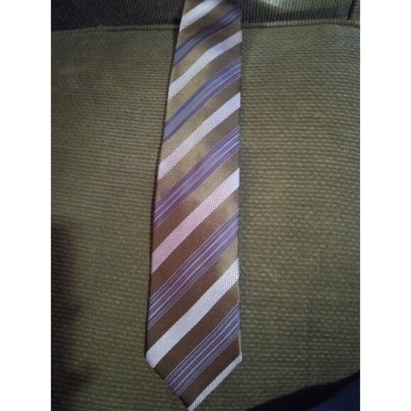 Lot (2) Ermenegildo‎ Zegna Neck Ties 100% Silk Made In Italy Luxury Neckwear - Picture 7 of 7